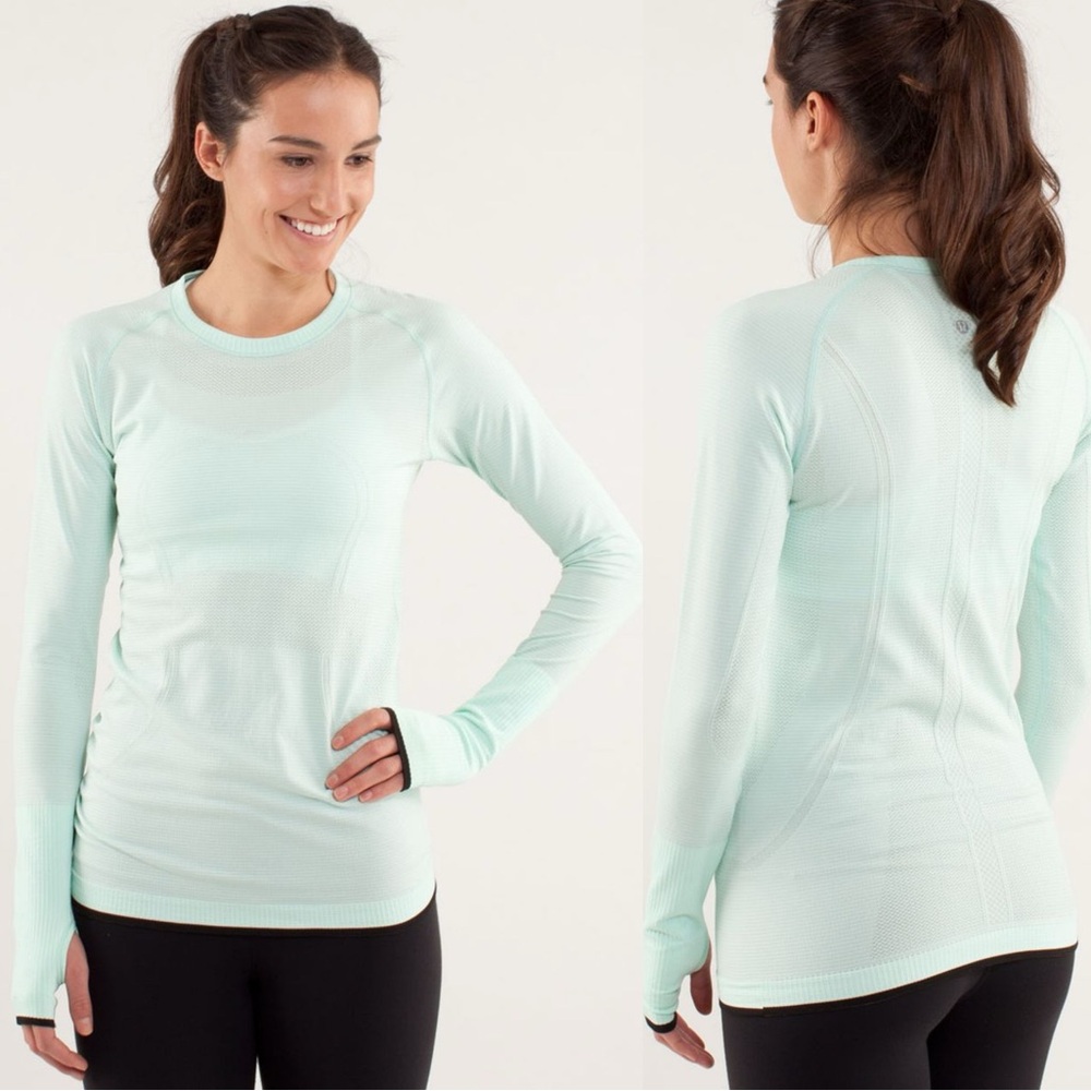 Lululemon Run: Swiftly Tech Long Sleeve Mint Moment 4